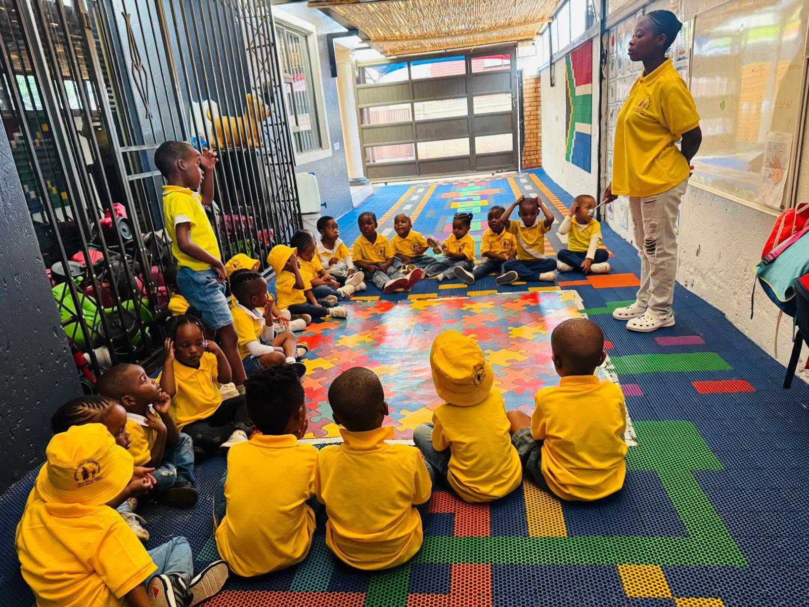 Children enjoying music and movement