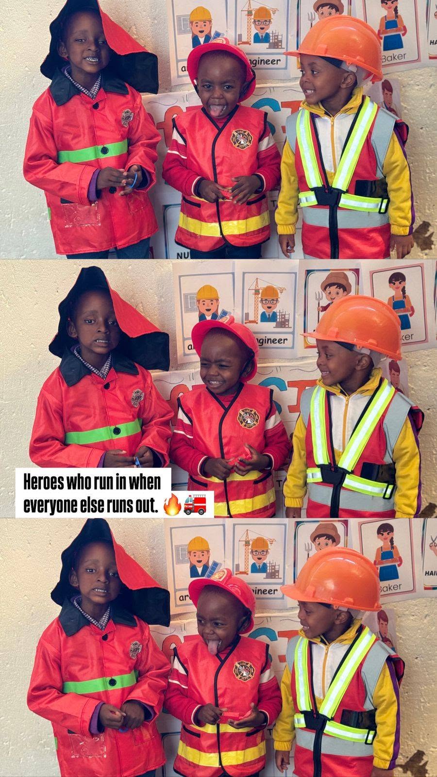 Children learning during Career Day at Reyahola